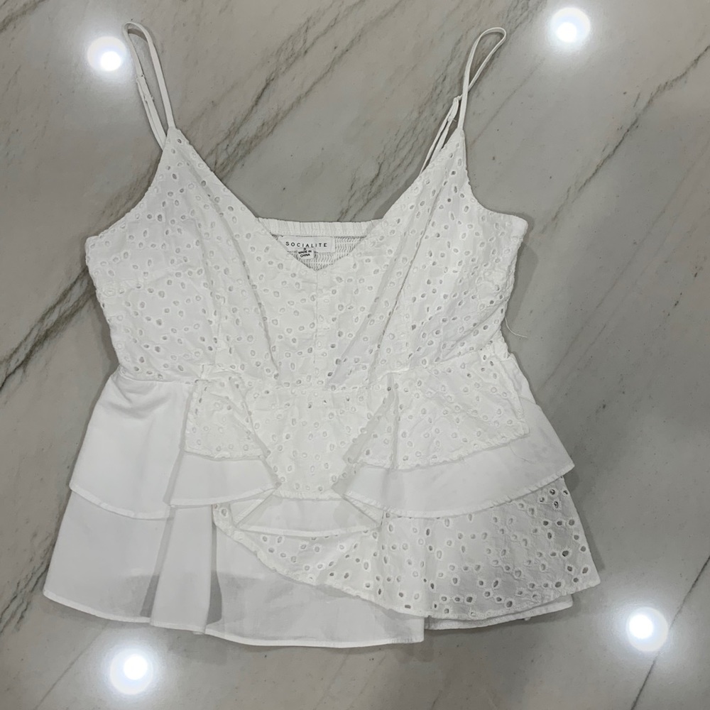 White babydoll top